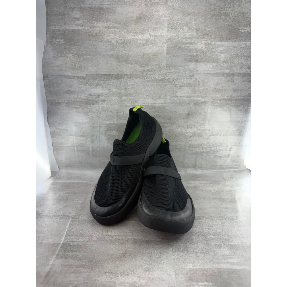 OOFOS OOmg Low Black Mesh Slip On Recovery Shoes Women Sz US 10 EU 41
